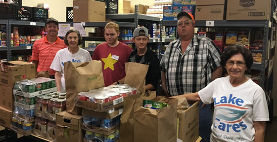 Lake County Farm Bureau donated 650 pounds of food to Lake Cares Food Pantry in conjunction with Food Check-Out Week.